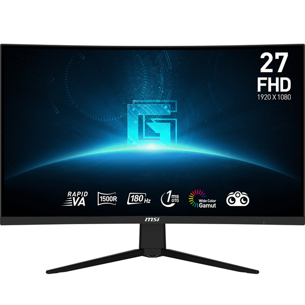 monitor gaming msi g27c3f 27  va 1920 x 1080  fhd  1ms   180hz  2 x hdmi   curvo