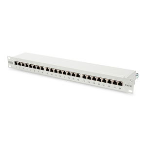 PATCH-PANEL-DIGITUS-CAT6-CLASE-E-SIN-APANTALLAR--24-PUERTOS-RJ45-1U-RACK-NEGRO