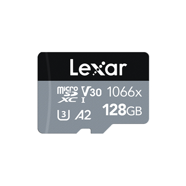 lexar 128gb high-performance 1066x microsdxc uhs-i, up to 160mb s read 120mb s write c10 a2 v30 u3