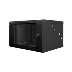 ARMARIO LANBERG MURAL DOBLE SECCION RACK 19" 6U/600X600 FLAT PACK NEGRO