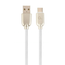 CABLE DE CARGA Y DATOS GEMBIRD USB TIPO C DE CAUCHO PREMIUM, 2M, BLANCO