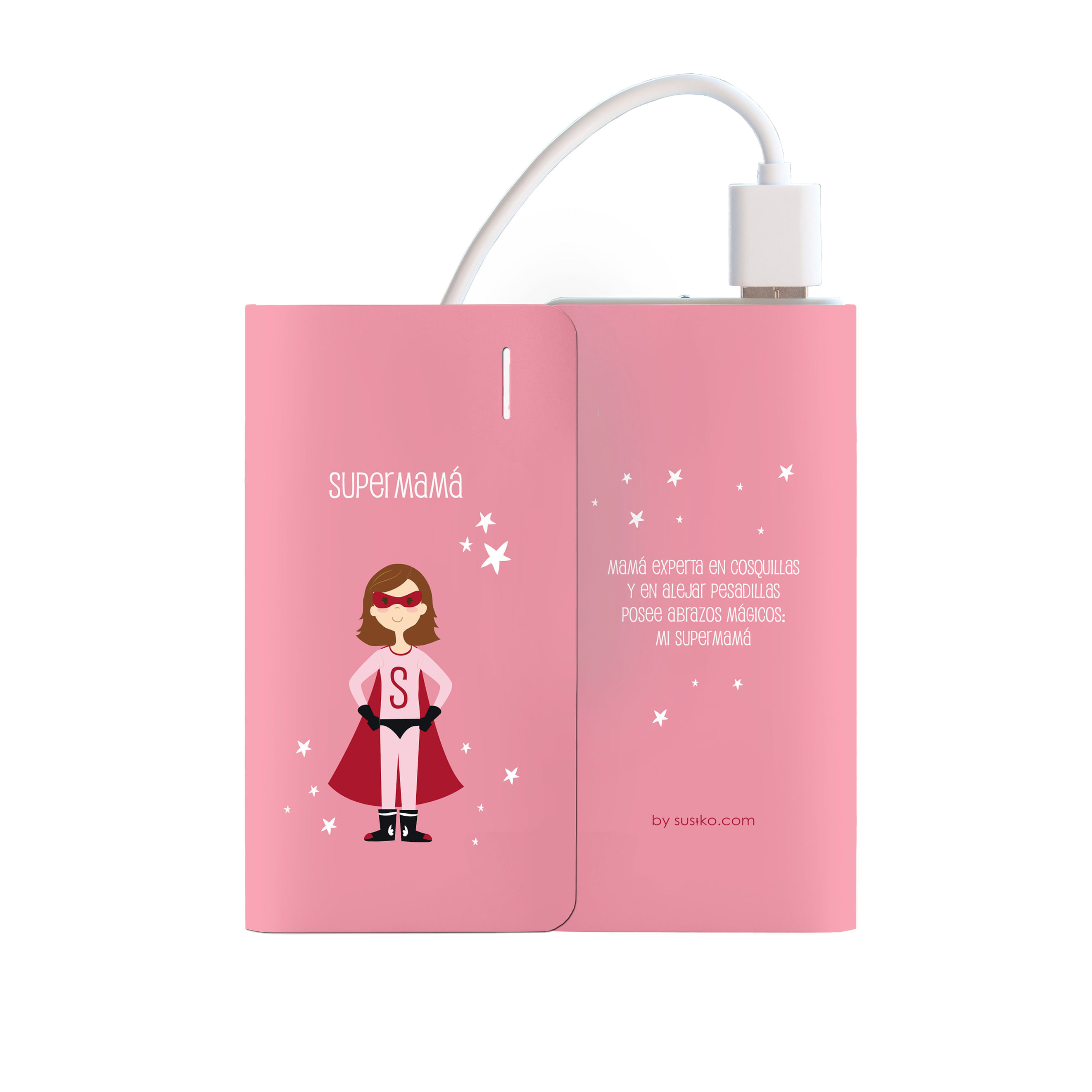 POWERBANK SUPERMAMA ROSA 4.000 MAH