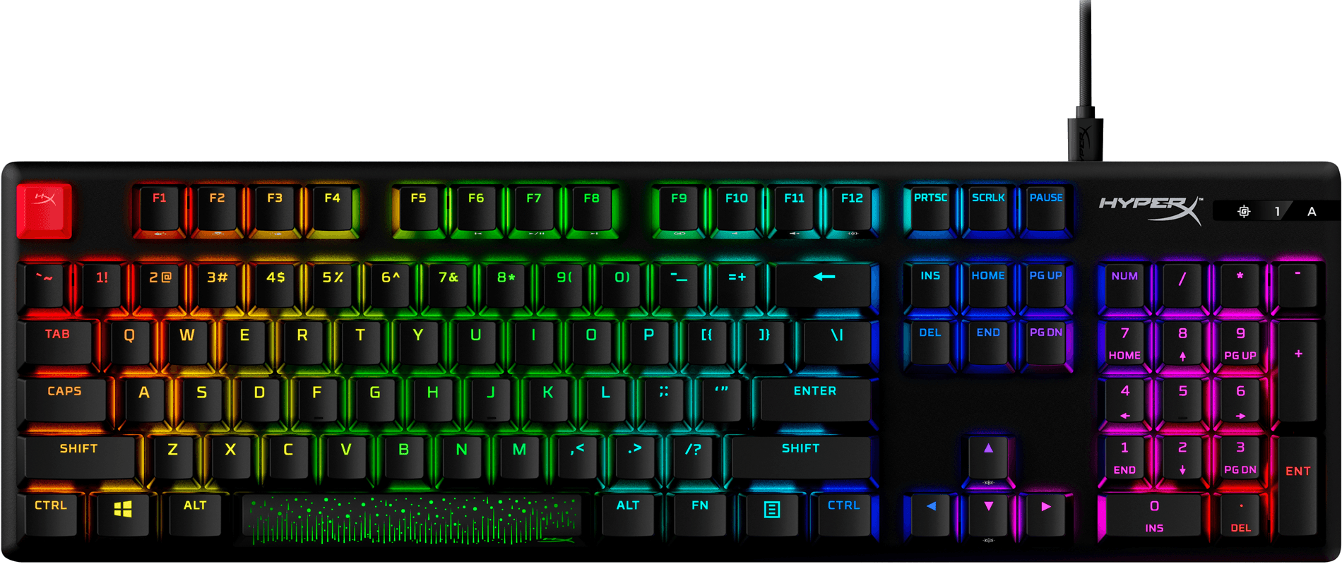 hp hyperx alloy origins pbt (rdx es)  keyboard  es layout 639n3aa#abe