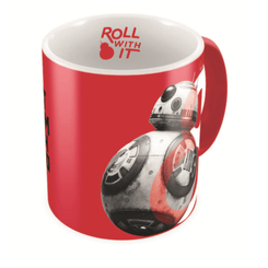 TAZA CERAMICA ROJA-BLANCA BB-8 HEROE RESISTENCIA STAR WARS EP VIII