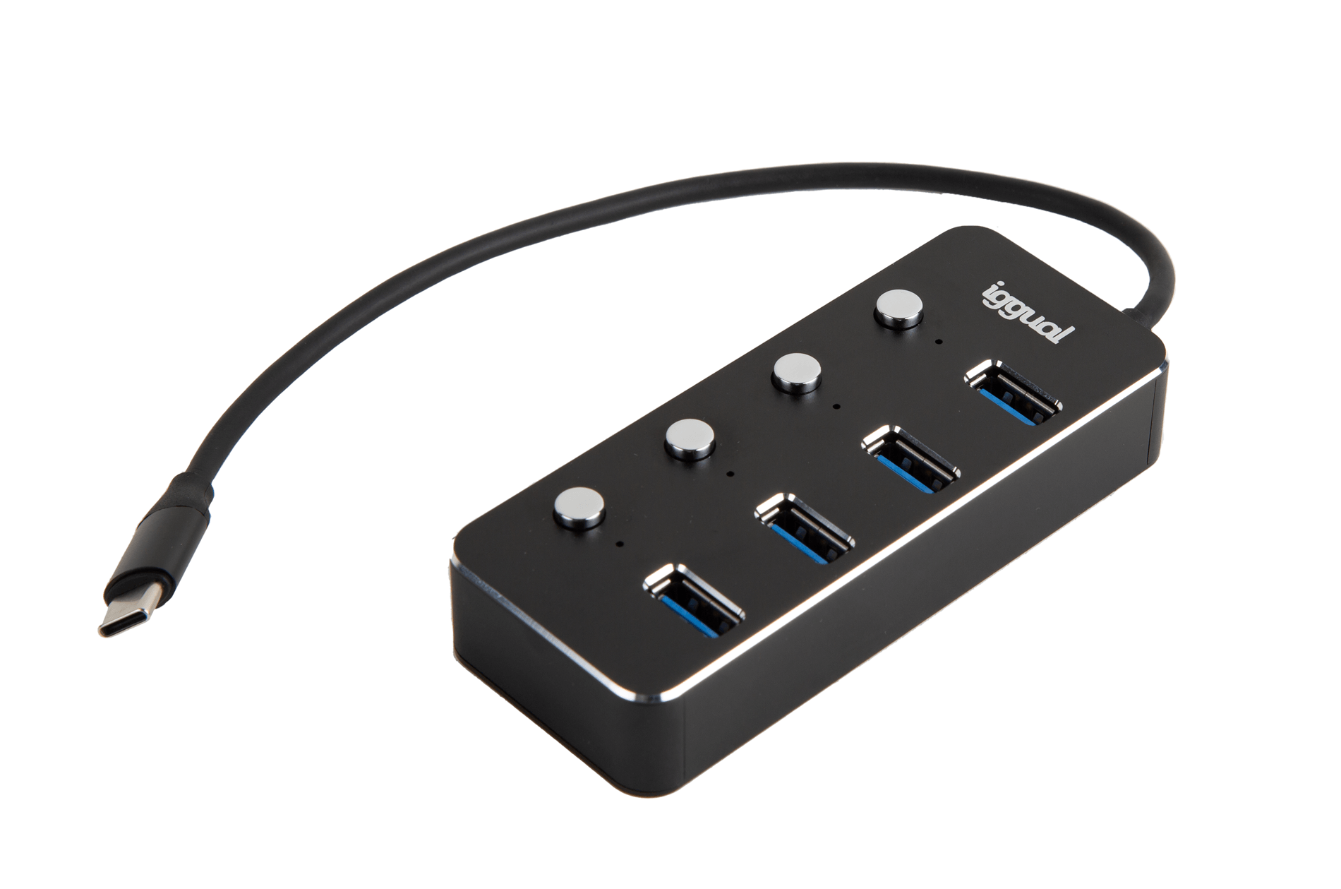 iggual hub tipo c x 4 puertos usb 3.1 4buttons