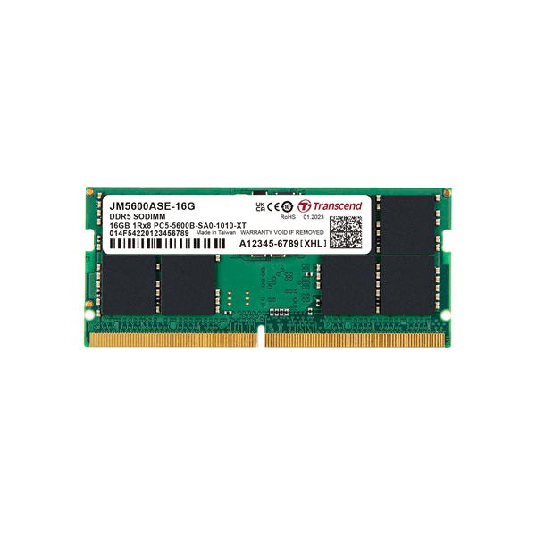 memoria ram transcend jetram  16gb ddr5 5600mhz  (1x16)  cl46