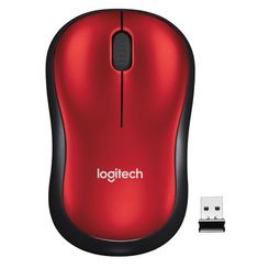 RATON LOGITECH INALAMBRICO M185 ROJO