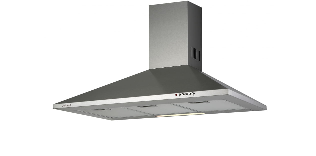 CAMPANA CHIMENEA CATA V 900 ANCHO 90 CM INOX
