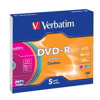 Miniatura 1 de DVD-R 4.7GB 16X SLIM 5PACK