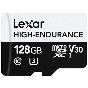 LEXAR-128GB-HIGH-ENDURANCE-MICROSDHC-MICROSDXC-UHS-I-CARDS-UP-TO-100MB-S-READ-45MB-S-WRITE-C10-A1-V30-U3