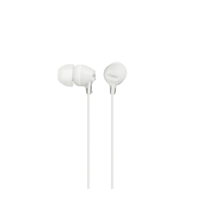 AURICULAR INTRAUDITIVO CON MICROFONO SONY MDR-EX15AP BLANCO 3.5mm CABLE 1.2m DINAMICO DE 9 mm