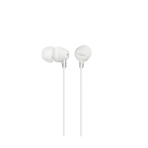 AURICULAR INTRAUDITIVO CON MICROFONO SONY MDR-EX15AP BLANCO 3.5mm CABLE 1.2m DINAMICO DE 9 mm