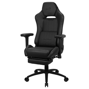 SILLA-GAMING-CON-EXTENSION-DE-REPOSAPIES-AEROCOOL-ROYAL-CHARCOAL-BLACK-PIEL-SINTETICA-REPOSABRAZOS-AJUSTABLE-Y-ACOLCHADO