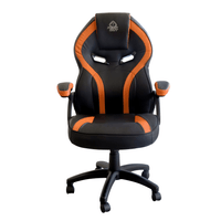 Miniatura 1 de SILLA GAMER KEEP OUT XS200 NEGRA CON DETALLE NARANJA ESPUMA DE ALTA DENSIDAD REPOSABRAZOS FIJOS