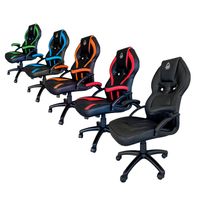 Miniatura 5 de SILLA GAMER KEEP OUT XS200 NEGRA CON DETALLE NARANJA ESPUMA DE ALTA DENSIDAD REPOSABRAZOS FIJOS