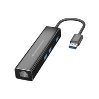 Miniatura 3 de ADAPTADOR USB A GIGABIT ETHERNET RJ45 CONCEPTRONIC CON HUB USB 3.0 3 PUERTOS Y ADAPTADOR USB-C