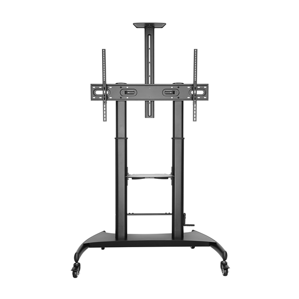aisens soporte de suelo ruedas manivela bandeja dvd cç±mara monitor 100kg 60-100