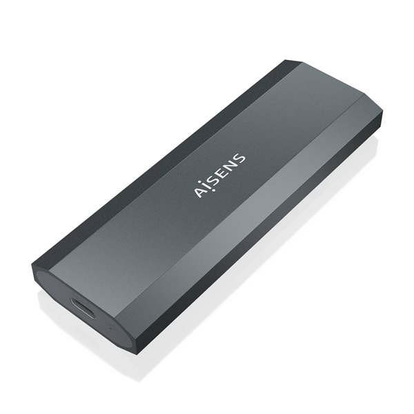 AISENS Caja Externa M 2 NGFF ASM2 029GR NVMe a USB3 2 Gen2 Gris