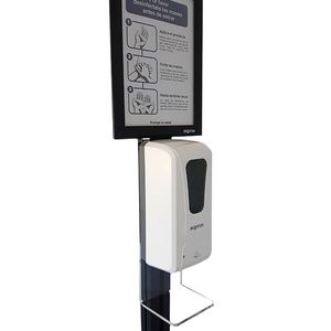 DISPENSADOR-AUTOMATICO-APPROX-DE-GEL-O-LIQUIDO-CON-SENSOR---BASE-CON-SOPORTE-300-x-300-x-1544mm-INCLUYE-CARTEL-INFORMATIVO