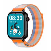 Miniatura 4 de SAVE FAMILY Correa Recambio Tela Rayas Naranja Compatible con los modelos SaveWatch   Senior Enjoy Superior