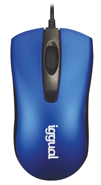 iggual ratón óptico com-business-1200dpi azul