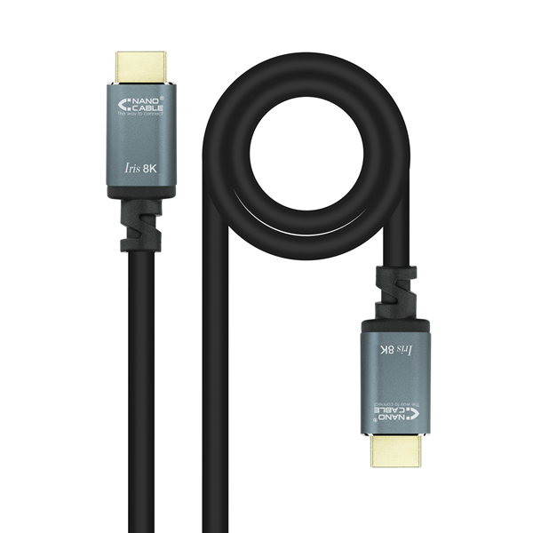 cable hdmi nano cable hdmi a m - hdmi a m 2.1 iris 1,5m negro