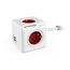 ADAPTADOR-Y-ENCHUFE-MULTIPLE-ROJO-4-TOMAS---2-USB-ALARGO-15M