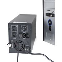 Miniatura 6 de SAI GEMBIRD CON USB Y DISPLAY LCD 3000 VA NEGRO