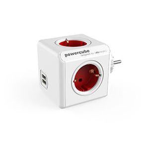 ADAPTADOR-Y-ENCHUFE-MULTIPLE-ROJO-4-TOMAS-120W---2-TOMAS-USB-