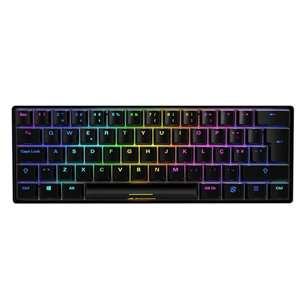 teclado gaming sharkoon skiller sgk50 s4 kailh red negro pt