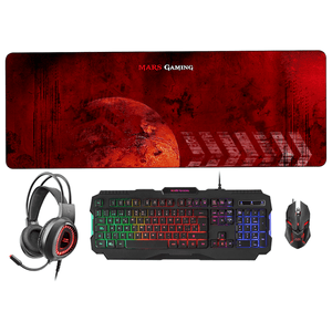 COMBO-GAMING-MARS-GAMING-MCPRGB2-Teclado---Raton---Auriculares---Alfombrilla-XXL