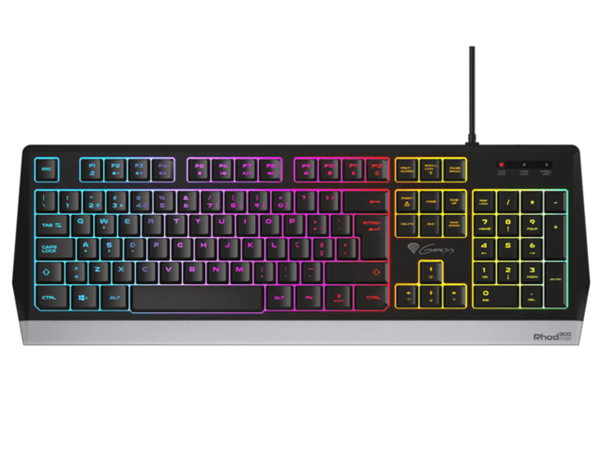 teclado gaming genesis rhod 300 rgb retroiluminado layout portugues