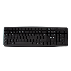 TECLADO-NILOX-USB-NEGRO