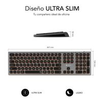 Miniatura 6 de TECLADO BLUETOOTH/2.4G MASTER ILUMINADO EXT G/N
