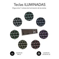 Miniatura 9 de TECLADO BLUETOOTH/2.4G MASTER ILUMINADO EXT G/N