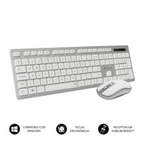 Miniatura 2 de TECLADO + RATON INALAMBRICO SUBBLIM PLANO ERGO SILVER
