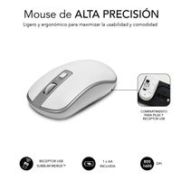 Miniatura 4 de TECLADO + RATON INALAMBRICO SUBBLIM PLANO ERGO SILVER