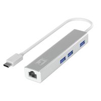 Miniatura 2 de TARJETA DE RED 10/100/1000 LEVELONE USB-0504 USB TIPO C + HUB USB3.0