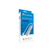 Miniatura 4 de TARJETA DE RED 10/100/1000 LEVELONE USB-0504 USB TIPO C + HUB USB3.0