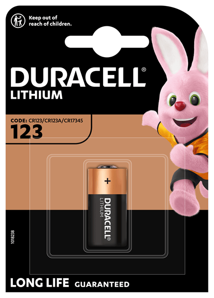 Duracell Ultra Pila Litio CR123A 3V