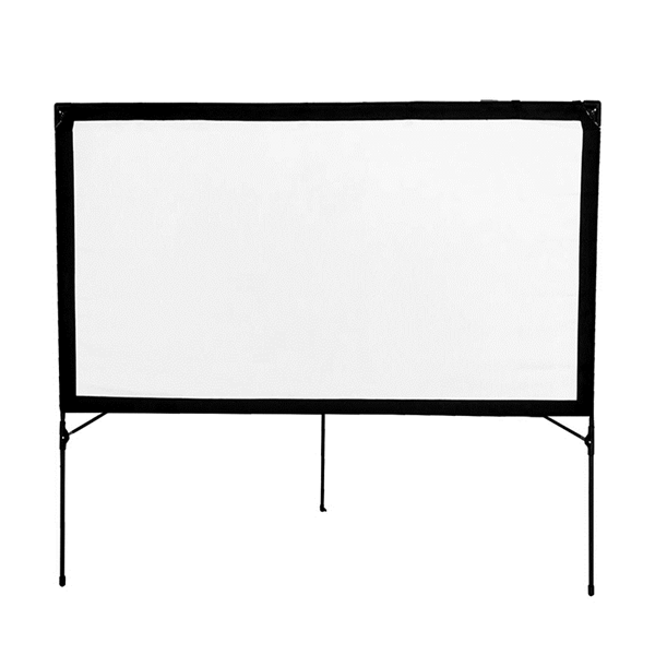 PANTALLA MURAL PORTATIL APPROX 77" 183x102 cm MARCO PLEGABLE PROYECCION DE DOBLE CARA BOLSA DE TRANSPORTE