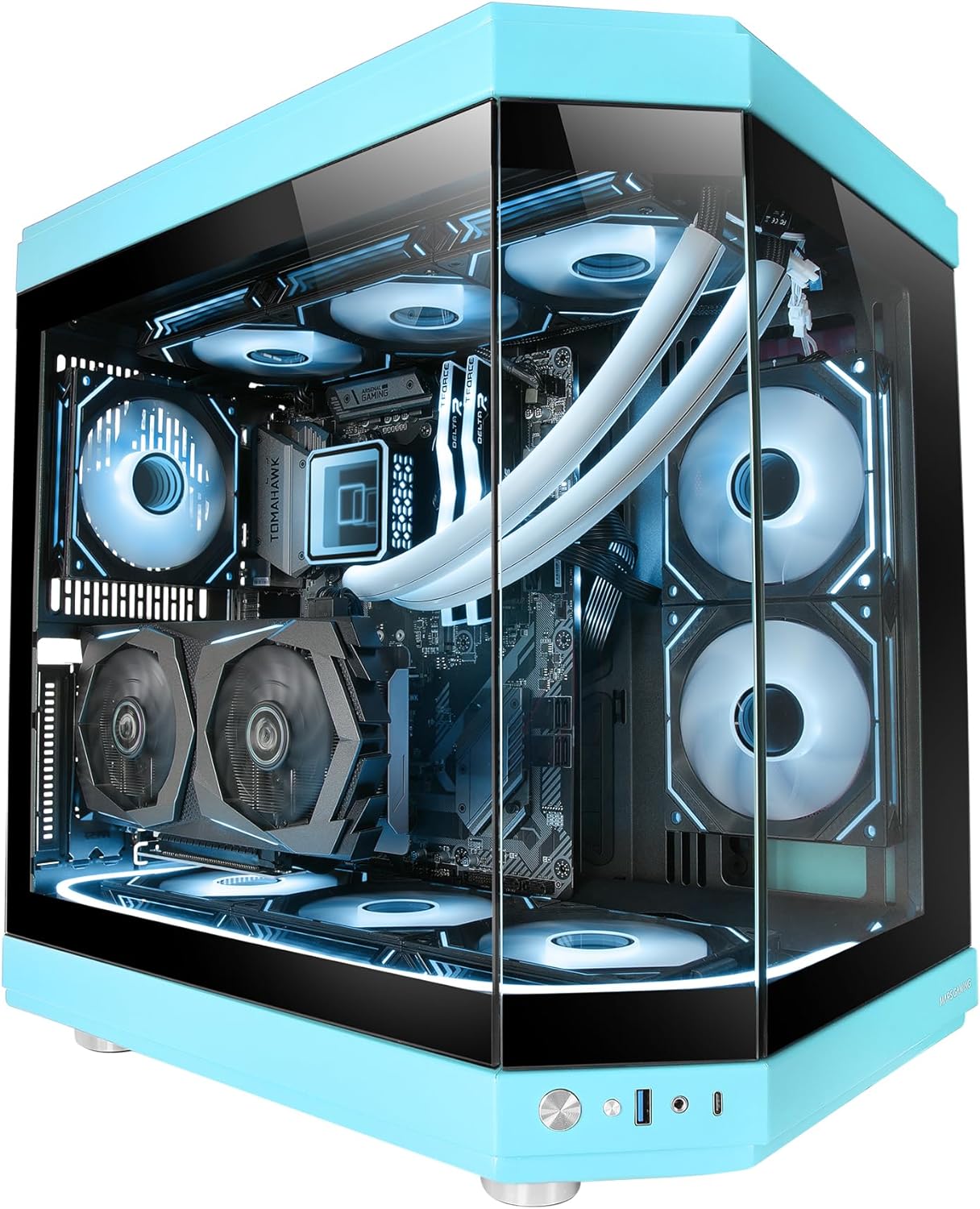 caja gaming mars gaming mc-3t | azul