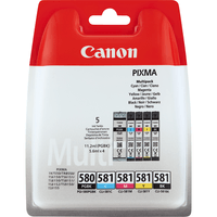 PACK CARTUCHOS CANON PGI-580/ CLI-581 C/M/Y/BK
