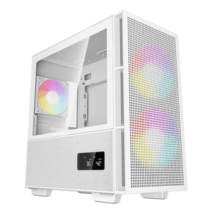 Caja DEEPCOOL  R-CH360-WHAPE3D-G-1 RGB Blanco