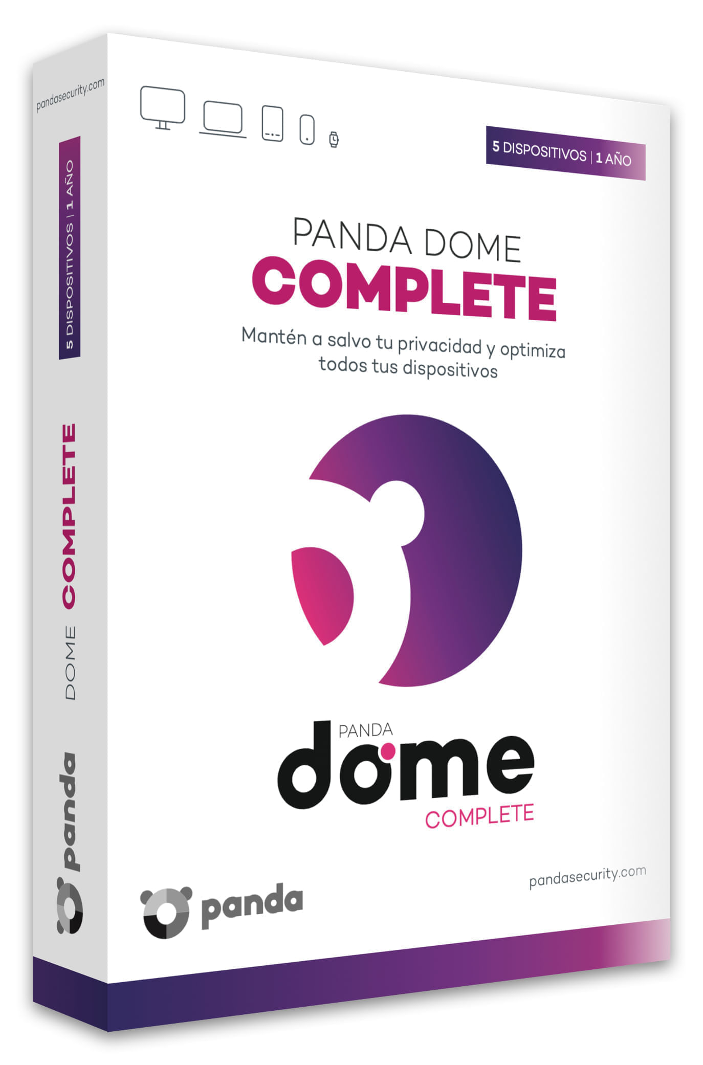ANTIVIRUS COMPLETO PANDA DOME 5 DISPOSITIVOS 1 ANO