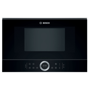 HORNO MICROONDAS INTEGRABLE BOSCH BFL634GB1 21 LITROS SIN GRILL CRISTAL NEGRO