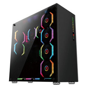 CAJA ATX SEMITORRE GAMING TALIUS AVALON CRISTAL TEMPLADO 4FAN USB 3.0