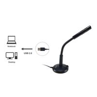 Miniatura 4 de MICROFONO SOBREMESA EQUIP LIFE ONMIDIRECCIONAL USB BRAZO FLEXIBLE BOTON MUTE