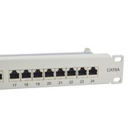 Miniatura 4 de PATCH PANEL 24 PUERTOS CATEGORIA 6A  APANTALLADO COLOR GRIS CLARO