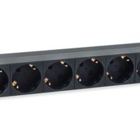 Miniatura 4 de REGLETA ALIMENTACION RACK 19" 1U 8 TOMAS CON INTERRUPTOR CABLE IEC 14 ESPECIAL SAI